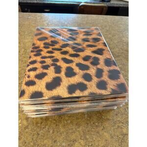 Cheetah Print File Folders Set of 60 Lot - NEW